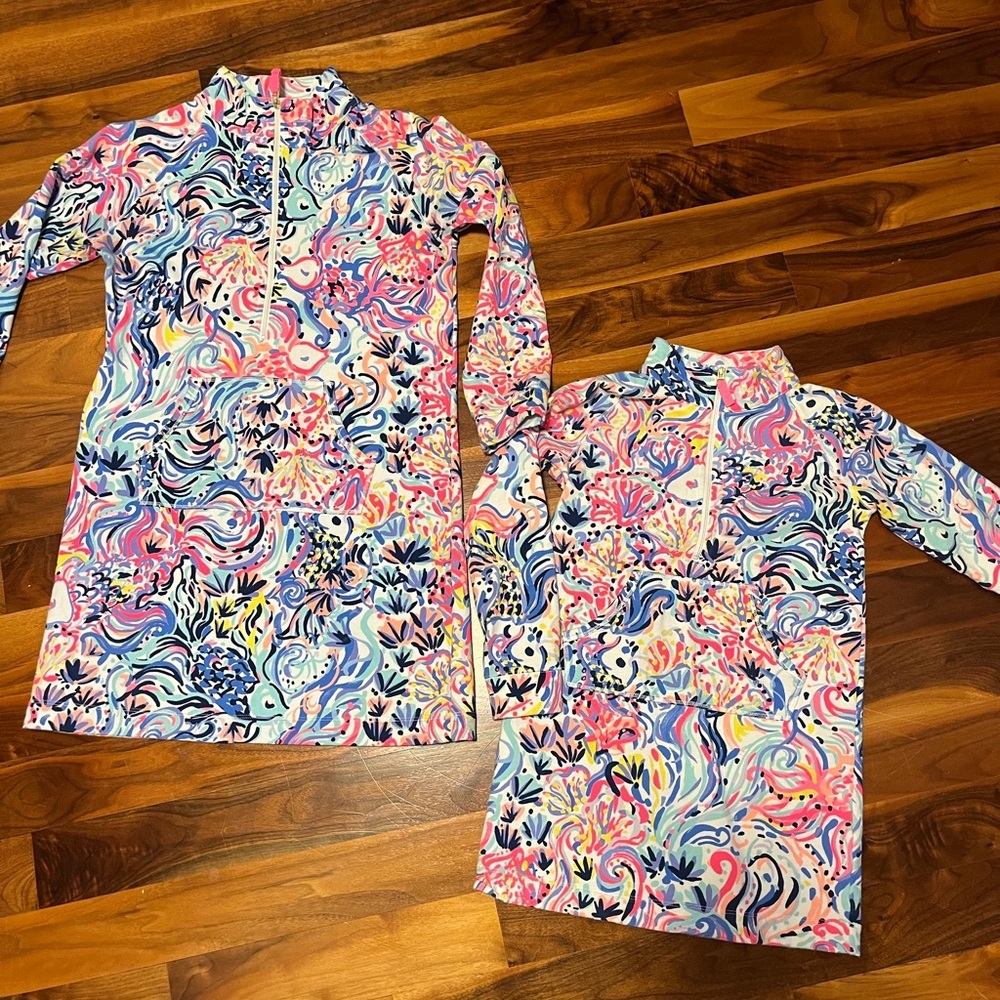 Lilly Pulitzer Girls Little Skipper Popover Dress in So Sofishticated, ECU